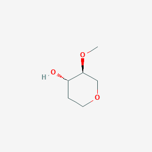 molecular formula C6H12O3 B12985222 Rel-(3S,4S)-3-methoxytetrahydro-2H-pyran-4-ol 