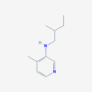 molecular formula C11H18N2 B12985246 4-methyl-N-(2-methylbutyl)pyridin-3-amine CAS No. 1339860-94-4