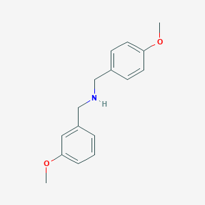 molecular formula C16H19NO2 B129853 (3-Methoxy-benzyl)-(4-methoxy-benzyl)-amine CAS No. 148235-02-3