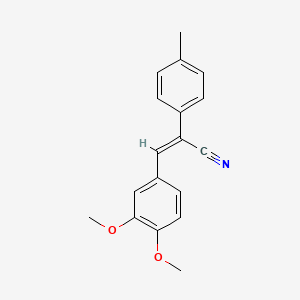 molecular formula C18H17NO2 B1298534 (Z)-3-(3,4-Dimethoxyphenyl)-2-p-tolyl-acrylonitrile 