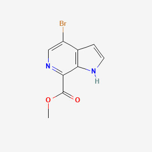 molecular formula C9H7BrN2O2 B12985370 Methyl 4-bromo-1H-pyrrolo[2,3-c]pyridine-7-carboxylate 