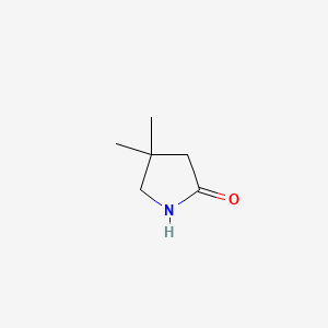 molecular formula C6H11NO B1298543 4,4-Dimethyl-2-pyrrolidinone CAS No. 66899-02-3