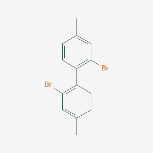 molecular formula C14H12Br2 B12985446 2,2'-Dibromo-4,4'-dimethyl-1,1'-biphenyl 