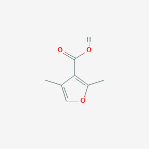 molecular formula C7H8O3 B1298545 2,4-Dimethylfuran-3-carboxylic acid CAS No. 15058-72-7