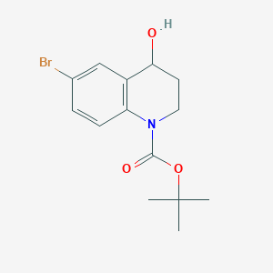 molecular formula C14H18BrNO3 B12985460 tert-Butyl 6-bromo-4-hydroxy-3,4-dihydroquinoline-1(2H)-carboxylate 