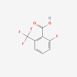 molecular formula C8H4F4O2 B1298548 2-Fluoro-6-(trifluoromethyl)benzoic acid CAS No. 32890-94-1