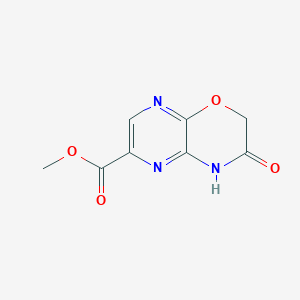 molecular formula C8H7N3O4 B12985480 Methyl 3-oxo-3,4-dihydro-2h-pyrazino[2,3-b][1,4]oxazine-6-carboxylate 