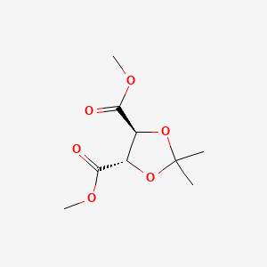 molecular formula C9H14O6 B1298550 (4S,5S)-2,2-Dimethyl-1,3-dioxolane-4,5-dicarboxylic acid dimethyl ester CAS No. 37031-30-4