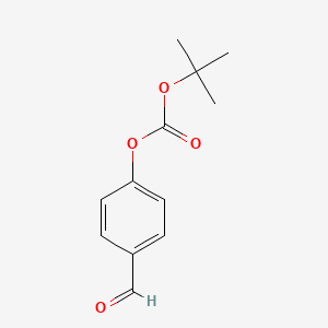 molecular formula C12H14O4 B1298553 tert-Butyl 4-formylphenyl carbonate CAS No. 87188-50-9