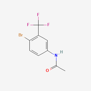 molecular formula C9H7BrF3NO B1298567 N-[4-Bromo-3-(trifluoromethyl)phenyl]acetamide CAS No. 41513-05-7