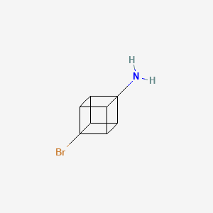 molecular formula C8H8BrN B12985696 4-Bromocuban-1-amine 
