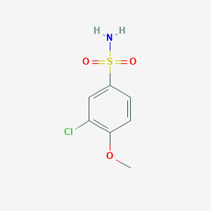 molecular formula C7H8ClNO3S B1298573 3-氯-4-甲氧基苯磺酰胺 CAS No. 69173-20-2