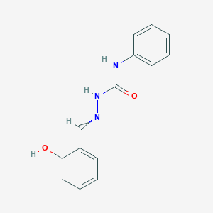 molecular formula C14H13N3O2 B1298585 1-[(E)-(2-Hydroxyphenyl)methyleneamino]-3-phenyl-urea 
