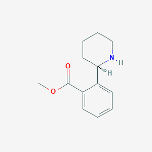 molecular formula C13H17NO2 B12985905 Methyl (R)-2-(piperidin-2-yl)benzoate 