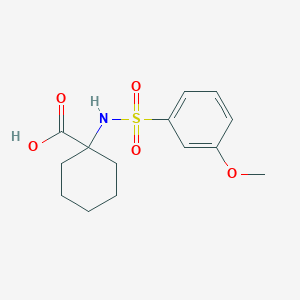 molecular formula C14H19NO5S B1298591 1-[(3-methoxyphenyl)sulfonylamino]cyclohexane-1-carboxylic Acid CAS No. 708285-81-8