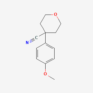 4-(4-methoxyphenyl)tetrahydro-2H-pyran-4-carbonitrile
