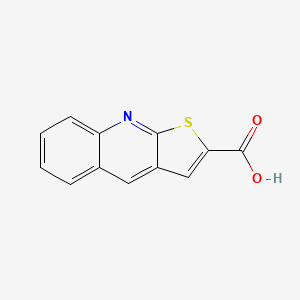 molecular formula C12H7NO2S B1298606 噻吩并[2,3-b]喹啉-2-羧酸 CAS No. 52026-70-7