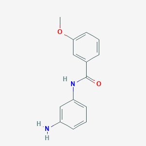 molecular formula C14H14N2O2 B1298608 N-(3-aminophenyl)-3-methoxybenzamide CAS No. 354764-68-4