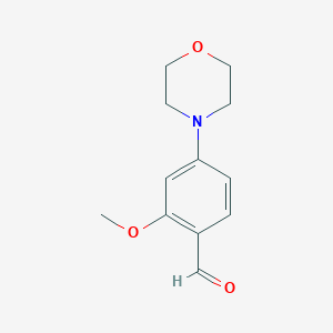 molecular formula C12H15NO3 B1298613 2-Methoxy-4-morpholin-4-yl-benzaldehyde CAS No. 404009-68-3
