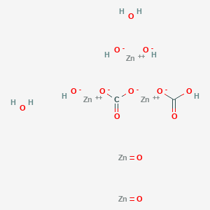 molecular formula C2H8O13Zn5 B12986250 Zinc Carbonate Hydroxide dihydrate 