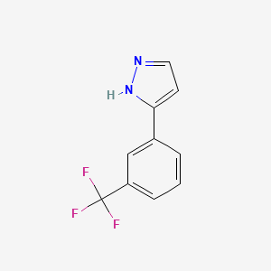 molecular formula C10H7F3N2 B1298626 3-[3-(三氟甲基)苯基]-1H-吡唑 CAS No. 149739-48-0