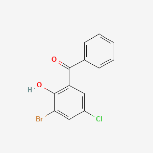 molecular formula C13H8BrClO2 B1298629 3-Bromo-5-chloro-2-hydroxybenzophenone CAS No. 85346-47-0