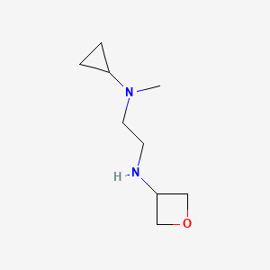 molecular formula C9H18N2O B12986291 N1-Cyclopropyl-N1-methyl-N2-(oxetan-3-yl)ethane-1,2-diamine 