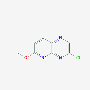 molecular formula C8H6ClN3O B12986351 3-Chloro-6-methoxypyrido[2,3-b]pyrazine CAS No. 1416373-62-0