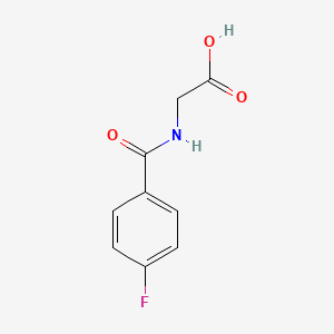 molecular formula C9H8FNO3 B1298643 4-Fluorohippuric acid CAS No. 366-79-0