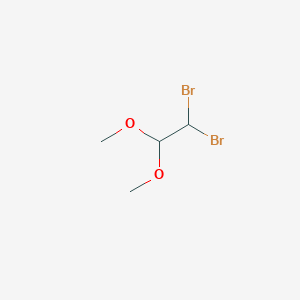 molecular formula C4H8Br2O2 B12986520 1,1-Dibromo-2,2-dimethoxyethane 