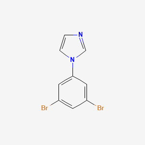 molecular formula C9H6Br2N2 B12986545 1-(3,5-Dibromophenyl)-1H-imidazole 