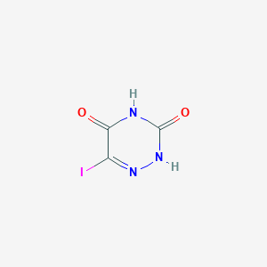 molecular formula C3H2IN3O2 B12986641 6-Iodo-1,2,4-triazine-3,5(2H,4H)-dione CAS No. 18802-36-3