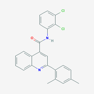 molecular formula C24H18Cl2N2O B12986650 N-(2,3-dichlorophenyl)-2-(2,4-dimethylphenyl)quinoline-4-carboxamide 