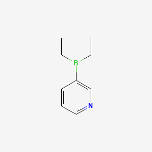 molecular formula C9H14BN B1298667 二乙基(3-吡啶基)硼烷 CAS No. 89878-14-8