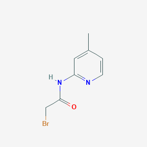 molecular formula C8H9BrN2O B12986695 2-bromo-N-(4-methylpyridin-2-yl)acetamide 