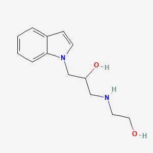 molecular formula C13H18N2O2 B1298680 1-(2-Hydroxy-ethylamino)-3-indol-1-yl-propan-2-ol CAS No. 842972-87-6