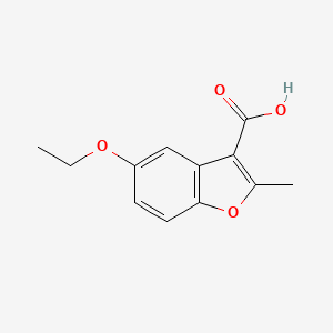 molecular formula C12H12O4 B1298686 5-Ethoxy-2-methyl-benzofuran-3-carboxylic acid CAS No. 300673-97-6