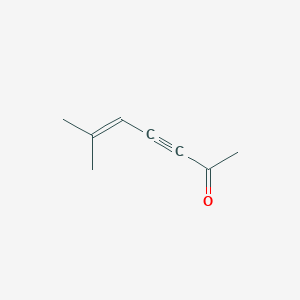 molecular formula C8H10O B129871 6-Methyl-5-heptene-3-yne-2-one CAS No. 149183-86-8