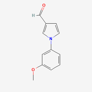 molecular formula C12H11NO2 B12987107 1-(3-Methoxyphenyl)-1h-pyrrole-3-carbaldehyde 