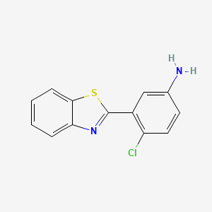 molecular formula C13H9ClN2S B1298711 3-Benzothiazol-2-yl-4-chloro-phenylamine CAS No. 292644-36-1