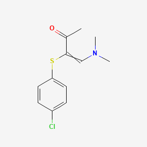 3-[(4-Chlorophenyl)sulfanyl]-4-(dimethylamino)-3-buten-2-one