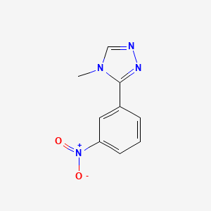 4-methyl-3-(3-nitrophenyl)-4H-1,2,4-triazole