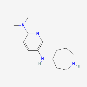 molecular formula C13H22N4 B12987201 N5-(Azepan-4-yl)-N2,N2-dimethylpyridine-2,5-diamine 