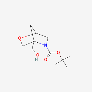 molecular formula C11H19NO4 B12987261 tert-Butyl 4-(hydroxymethyl)-2-oxa-5-azabicyclo[2.2.1]heptane-5-carboxylate 