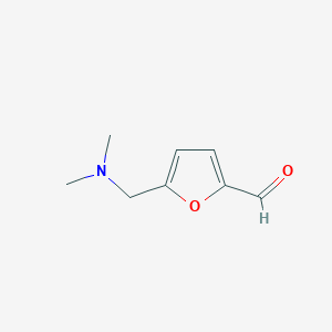 molecular formula C8H11NO2 B12987303 5-((Dimethylamino)methyl)furan-2-carbaldehyde CAS No. 15433-83-7
