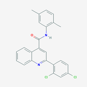 molecular formula C24H18Cl2N2O B12987339 2-(2,4-dichlorophenyl)-N-(2,5-dimethylphenyl)quinoline-4-carboxamide 