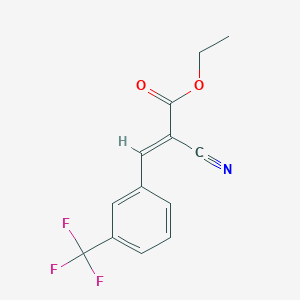 ethyl (2E)-2-cyano-3-[3-(trifluoromethyl)phenyl]prop-2-enoate