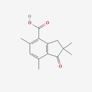 2,2,5,7-Tetramethyl-1-oxo-2,3-dihydro-1H-indene-4-carboxylic acid