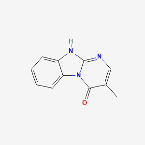 molecular formula C11H9N3O B12987448 3-Methylbenzo[4,5]imidazo[1,2-a]pyrimidin-4(10H)-one 