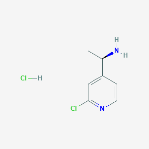 molecular formula C7H10Cl2N2 B12987463 (R)-1-(2-Chloropyridin-4-yl)ethanamine hydrochloride 